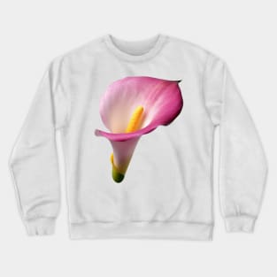 Pink Calla Lily art print Crewneck Sweatshirt